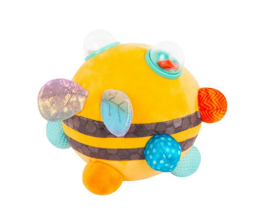Розвиваюча іграшка Battat Сенсорна м’яка іграшка – Бджілка пухнастик дзиж (BX2037Z), зображення 3