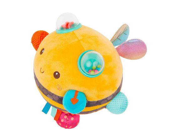 Розвиваюча іграшка Battat Сенсорна м’яка іграшка – Бджілка пухнастик дзиж (BX2037Z), зображення 4