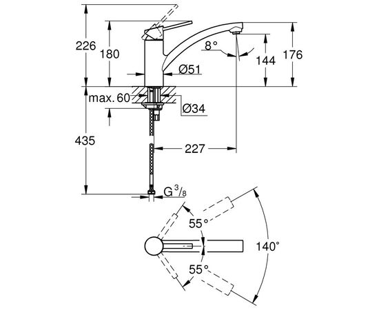 Смеситель Grohe Swift (30358000), изображение 5 Смеситель Grohe Swift (30358000), изображение 5
