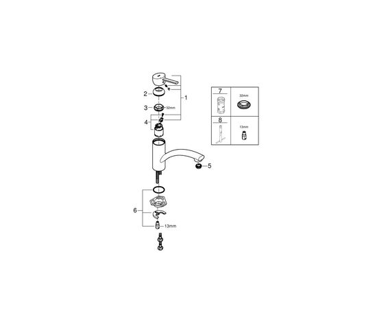 Смеситель Grohe Swift (30358000), изображение 6 Смеситель Grohe Swift (30358000), изображение 6