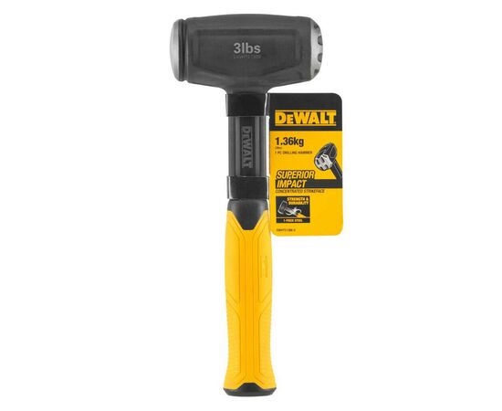 Кувалда DeWALT мини, 1361 г, с гашением вибрации, 26.5 см. (DWHT51388-0), изображение 3 Кувалда DeWALT мини, 1361 г, с гашением вибрации, 26.5 см. (DWHT51388-0), изображение 3