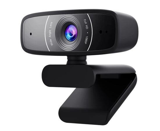 Веб-камера ASUS Webcam C3 Full HD Black (90YH0340-B2UA00), зображення 2 Веб-камера ASUS Webcam C3 Full HD Black (90YH0340-B2UA00), зображення 2