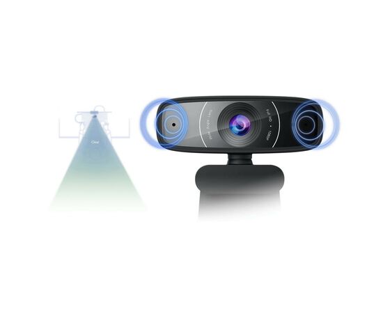 Веб-камера ASUS Webcam C3 Full HD Black (90YH0340-B2UA00), зображення 7 Веб-камера ASUS Webcam C3 Full HD Black (90YH0340-B2UA00), зображення 7