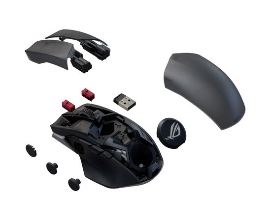 Мышка ASUS ROG Chakram X Origin Bluetooth/Wireless Black (90MP02N1-BMUA00), изображение 8 Мышка ASUS ROG Chakram X Origin Bluetooth/Wireless Black (90MP02N1-BMUA00), изображение 8