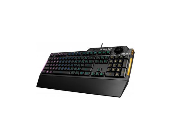 Клавиатура ASUS TUF Gaming K1 USB UA Black (90MP01X0-BKMA00), изображение 2 Клавиатура ASUS TUF Gaming K1 USB UA Black (90MP01X0-BKMA00), изображение 2