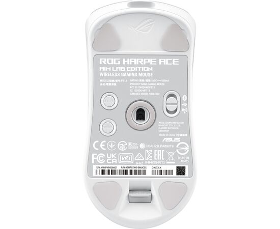 Мышка ASUS ROG Harpe Ace Aim Lab Edition Wireless/USB White (90MP02W0-BMUA10), изображение 3 Мышка ASUS ROG Harpe Ace Aim Lab Edition Wireless/USB White (90MP02W0-BMUA10), изображение 3