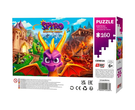 Пазл GoodLoot Spyro Reignited Trilogy 160 элементов (5908305240389), изображение 3 Пазл GoodLoot Spyro Reignited Trilogy 160 элементов (5908305240389), изображение 3