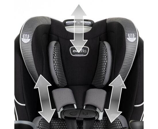 Автокрісло Evenflo EveryFit 3 в 1 (1,8 до 54,4 кг) Olympus Black (032884204694), зображення 8 Автокрісло Evenflo EveryFit 3 в 1 (1,8 до 54,4 кг) Olympus Black (032884204694), зображення 8