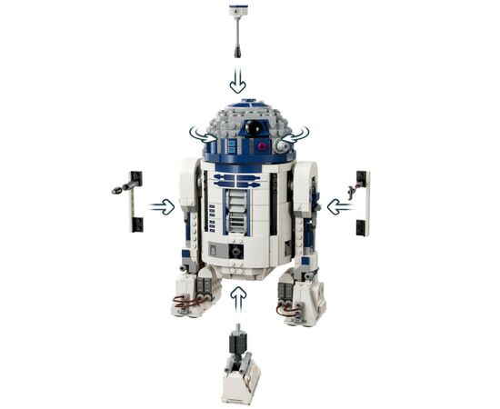 Конструктор LEGO Star Wars R2-D2 1050 деталей (75379), зображення 7 Конструктор LEGO Star Wars R2-D2 1050 деталей (75379), зображення 7