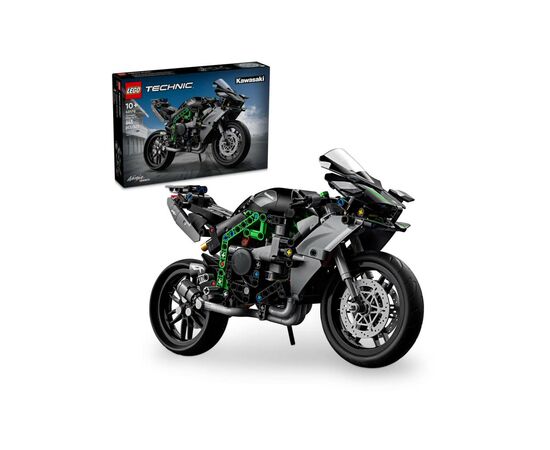 Конструктор LEGO Technic Мотоцикл Kawasaki Ninja H2R 643 детали (42170), изображение 4 Конструктор LEGO Technic Мотоцикл Kawasaki Ninja H2R 643 детали (42170), изображение 4