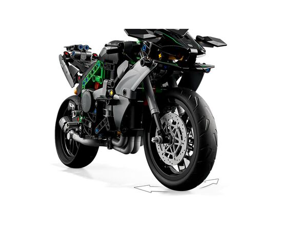 Конструктор LEGO Technic Мотоцикл Kawasaki Ninja H2R 643 детали (42170), изображение 6 Конструктор LEGO Technic Мотоцикл Kawasaki Ninja H2R 643 детали (42170), изображение 6