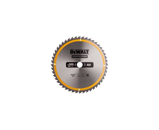 Круг відрізний DeWALT СONSTRUCTION, 305x30 мм, 48 z, АТВ, 10 гр., 4800 об/хв (DT1959)