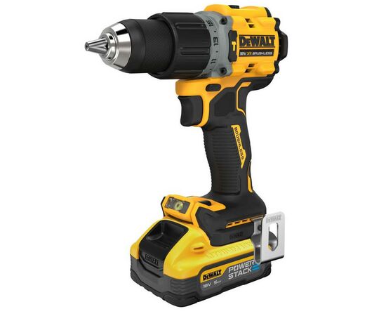 Шуруповерт DeWALT XR Li-Ion PowerStack 18 В, 2x5Ah, 90 Нм, 0-650/0-2000 об/мин, TSTAK (DCD805H2T), изображение 2 Шуруповерт DeWALT XR Li-Ion PowerStack 18 В, 2x5Ah, 90 Нм, 0-650/0-2000 об/мин, TSTAK (DCD805H2T), изображение 2