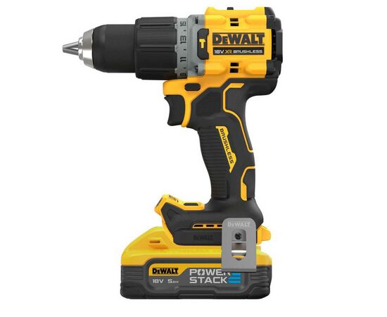 Шуруповерт DeWALT XR Li-Ion PowerStack 18 В, 2x5Ah, 90 Нм, 0-650/0-2000 об/мин, TSTAK (DCD805H2T), изображение 3 Шуруповерт DeWALT XR Li-Ion PowerStack 18 В, 2x5Ah, 90 Нм, 0-650/0-2000 об/мин, TSTAK (DCD805H2T), изображение 3