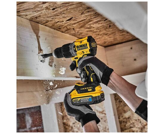 Шуруповерт DeWALT XR Li-Ion PowerStack 18 В, 2x5Ah, 90 Нм, 0-650/0-2000 об/мин, TSTAK (DCD805H2T), изображение 6 Шуруповерт DeWALT XR Li-Ion PowerStack 18 В, 2x5Ah, 90 Нм, 0-650/0-2000 об/мин, TSTAK (DCD805H2T), изображение 6