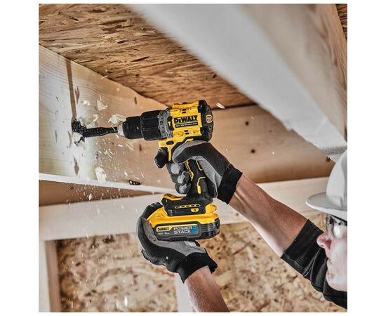 Шуруповерт DeWALT XR Li-Ion PowerStack 18 В, 2x5Ah, 90 Нм, 0-650/0-2000 об/мин, TSTAK (DCD805H2T), изображение 7 Шуруповерт DeWALT XR Li-Ion PowerStack 18 В, 2x5Ah, 90 Нм, 0-650/0-2000 об/мин, TSTAK (DCD805H2T), изображение 7