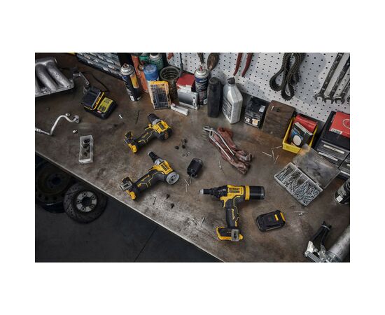 Заклепочник DeWALT 18 В XR Li-Ion, 20 kN, d.закл.=4.8-6.4 мм (без АКБ и ЗУ) (DCF414NT), изображение 11 Заклепочник DeWALT 18 В XR Li-Ion, 20 kN, d.закл.=4.8-6.4 мм (без АКБ и ЗУ) (DCF414NT), изображение 11