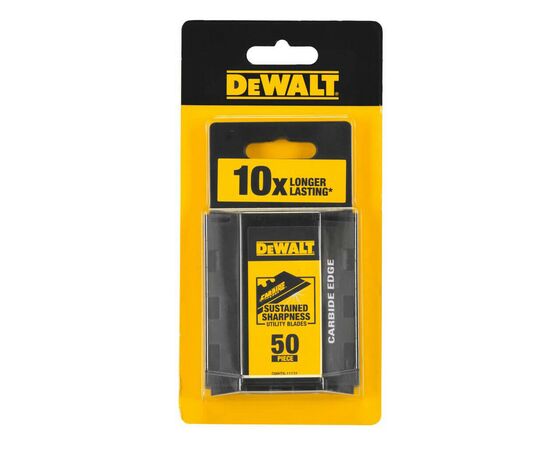 Лезо DeWALT Carbide, трапецеподібна, довжина 62 мм, висота 19 мм, 50 шт. (DWHT8-11131), зображення 3 Лезо DeWALT Carbide, трапецеподібна, довжина 62 мм, висота 19 мм, 50 шт. (DWHT8-11131), зображення 3