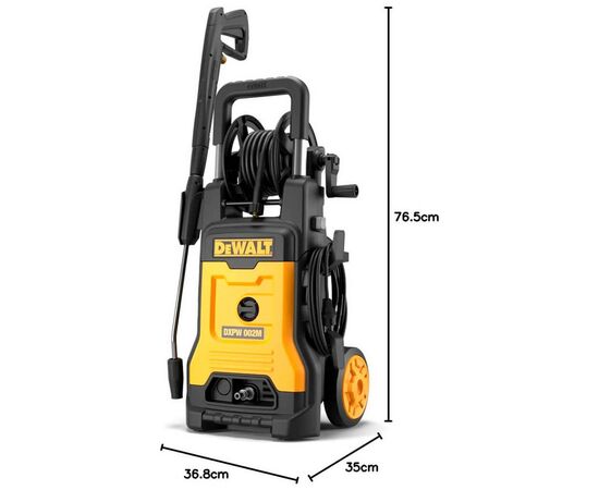 Мойка высокого давления DeWALT 2.1 кВт, 150 бар, шланг 10 м (DXPW002M-E), изображение 5 Мойка высокого давления DeWALT 2.1 кВт, 150 бар, шланг 10 м (DXPW002M-E), изображение 5