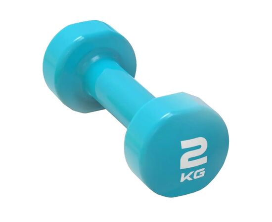 Гантель LivePro Studio Dumbbell LP8076-2 вініл блакитний Уні 2кг (2020301000040), изображение 2 Гантель LivePro Studio Dumbbell LP8076-2 вініл блакитний Уні 2кг (2020301000040), изображение 2