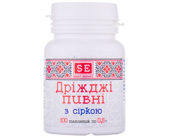 Травы ФАРМАКОМ Дріжджі пивні сірка табл. 0,5 г 100 (4820025740233)