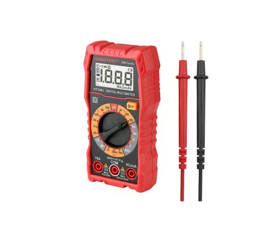 Цифровий мультиметр Habotest HT108L DC600V/10A, AC600V (HT108L), зображення 2 Цифровий мультиметр Habotest HT108L DC600V/10A, AC600V (HT108L), зображення 2