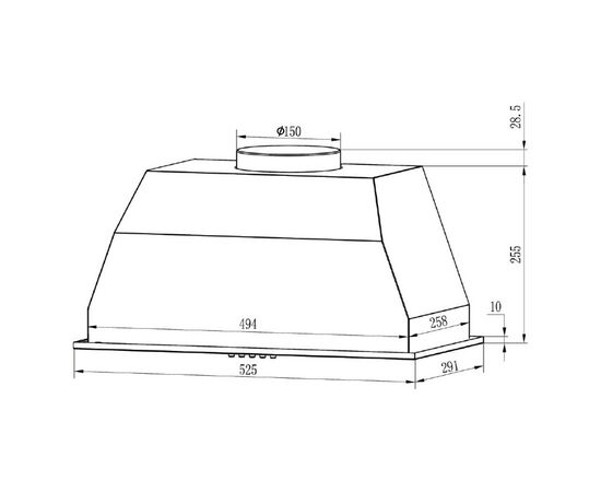 Вытяжка кухонная Grunhelm GVC 020 W, изображение 3 Вытяжка кухонная Grunhelm GVC 020 W, изображение 3
