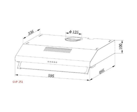 Вытяжка кухонная Grunhelm GVP 251 W, изображение 3