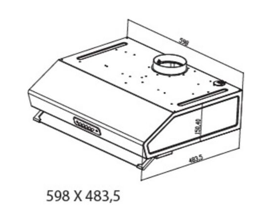 Вытяжка кухонная Grunhelm GVP 410 W, изображение 2 Вытяжка кухонная Grunhelm GVP 410 W, изображение 2