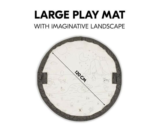 Детский коврик Hauck сумка Play N Tidy Dark Grey (80900-0), изображение 6 Детский коврик Hauck сумка Play N Tidy Dark Grey (80900-0), изображение 6