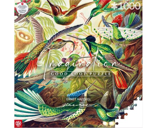 Пазл GoodLoot Imagination: Ernst Haeckel Hummingbirds/Kolibry 1000 элементов (5908305246794), изображение 2 Пазл GoodLoot Imagination: Ernst Haeckel Hummingbirds/Kolibry 1000 элементов (5908305246794), изображение 2
