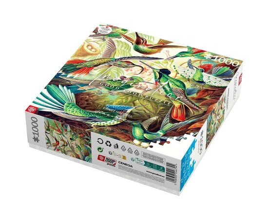 Пазл GoodLoot Imagination: Ernst Haeckel Hummingbirds/Kolibry 1000 элементов (5908305246794), изображение 7 Пазл GoodLoot Imagination: Ernst Haeckel Hummingbirds/Kolibry 1000 элементов (5908305246794), изображение 7
