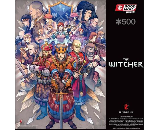 Пазл GoodLoot The Witcher Northern Realms 500 элементов (5908305246756), изображение 5 Пазл GoodLoot The Witcher Northern Realms 500 элементов (5908305246756), изображение 5