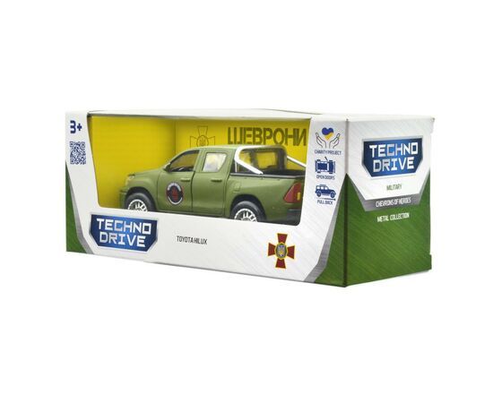 Машина Techno Drive серии Шевроны Героев - Toyota Hilux - Красная калина (KM6119), изображение 5 Машина Techno Drive серии Шевроны Героев - Toyota Hilux - Красная калина (KM6119), изображение 5