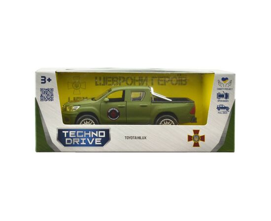 Машина Techno Drive серии Шевроны Героев - Toyota Hilux - Красная калина (KM6119), изображение 6 Машина Techno Drive серии Шевроны Героев - Toyota Hilux - Красная калина (KM6119), изображение 6
