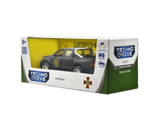 Машина Techno Drive серии Шевроны Героев - Toyota Hilux - Спартан (KM6118), изображение 5 Машина Techno Drive серии Шевроны Героев - Toyota Hilux - Спартан (KM6118), изображение 5