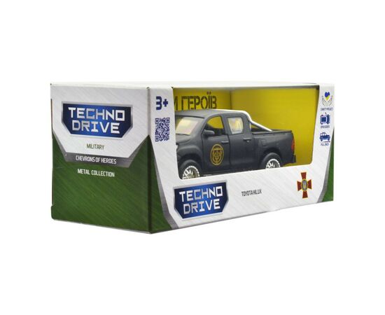 Машина Techno Drive серии Шевроны Героев - Toyota Hilux - Спартан (KM6118), изображение 7 Машина Techno Drive серии Шевроны Героев - Toyota Hilux - Спартан (KM6118), изображение 7