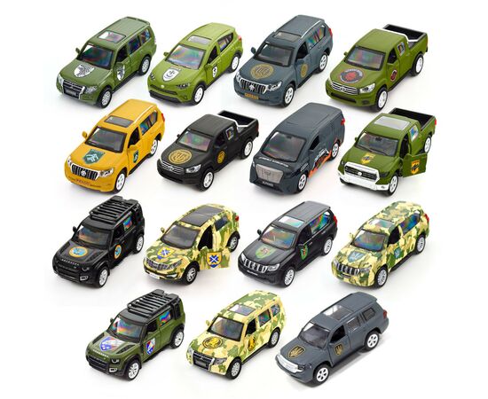 Машина Techno Drive серии Шевроны Героев - Toyota Land Сruiser - Рубеж (KM6010), изображение 4 Машина Techno Drive серии Шевроны Героев - Toyota Land Сruiser - Рубеж (KM6010), изображение 4