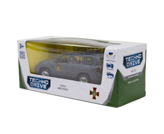 Машина Techno Drive серии Шевроны Героев - Toyota Land Сruiser - Рубеж (KM6010), изображение 5 Машина Techno Drive серии Шевроны Героев - Toyota Land Сruiser - Рубеж (KM6010), изображение 5