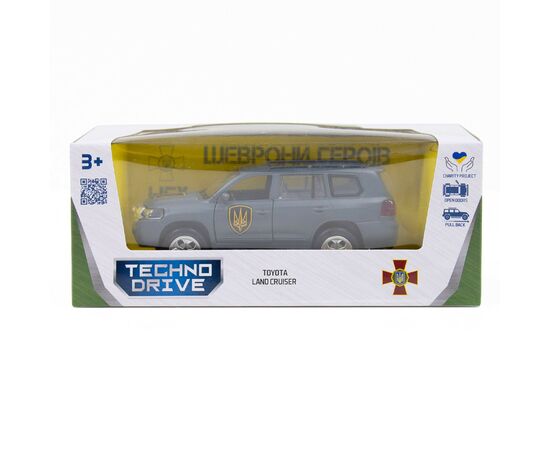 Машина Techno Drive серии Шевроны Героев - Toyota Land Сruiser - Рубеж (KM6010), изображение 6 Машина Techno Drive серии Шевроны Героев - Toyota Land Сruiser - Рубеж (KM6010), изображение 6