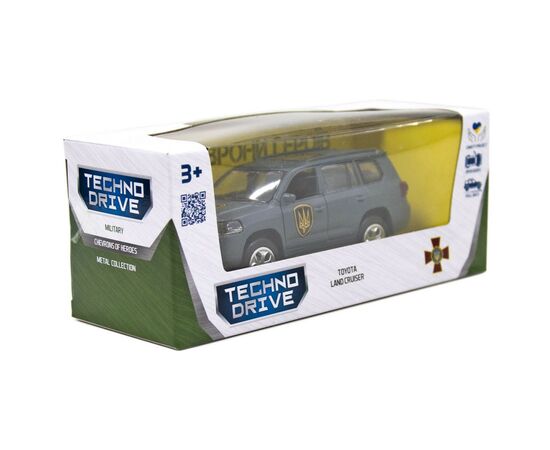 Машина Techno Drive серии Шевроны Героев - Toyota Land Сruiser - Рубеж (KM6010), изображение 7 Машина Techno Drive серии Шевроны Героев - Toyota Land Сruiser - Рубеж (KM6010), изображение 7