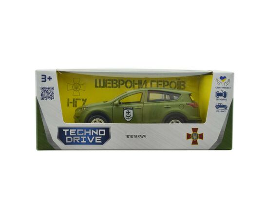 Машина Techno Drive серии Шевроны Героев - Toyota RAV4 - Буря (KM6198), изображение 6 Машина Techno Drive серии Шевроны Героев - Toyota RAV4 - Буря (KM6198), изображение 6