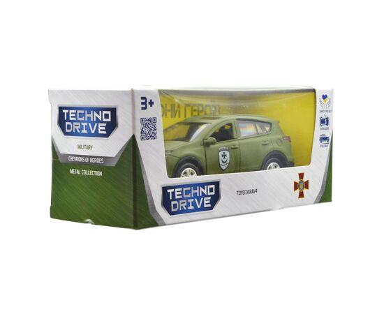 Машина Techno Drive серии Шевроны Героев - Toyota RAV4 - Буря (KM6198), изображение 7 Машина Techno Drive серии Шевроны Героев - Toyota RAV4 - Буря (KM6198), изображение 7