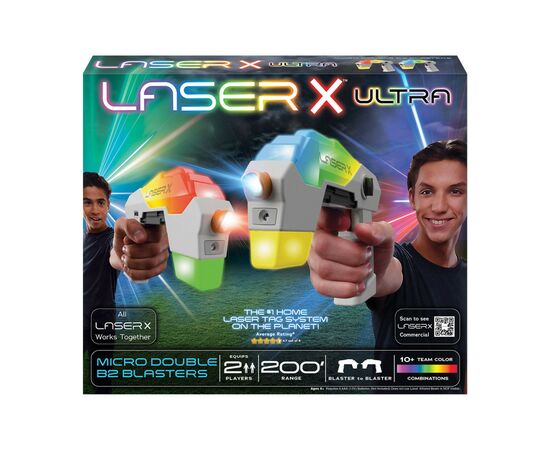 Игрушечное оружие Laser X набор для лазерных боев – Ultra Micro для двух игроков (87551), изображение 4 Игрушечное оружие Laser X набор для лазерных боев – Ultra Micro для двух игроков (87551), изображение 4