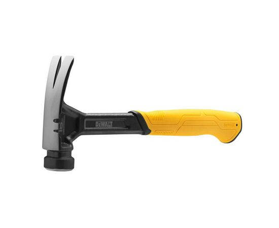 Молоток DeWALT RIP-CLAW, цельнометаллический, 454 г, с прямым гвоздодером (DWHT51003-0), изображение 2 Молоток DeWALT RIP-CLAW, цельнометаллический, 454 г, с прямым гвоздодером (DWHT51003-0), изображение 2