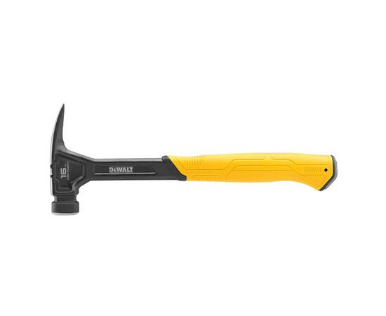 Молоток DeWALT RIP-CLAW, цельнометаллический, 454 г, с прямым гвоздодером (DWHT51003-0)