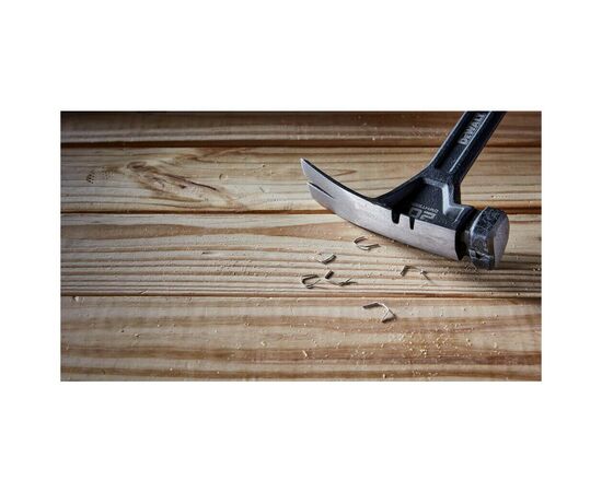 Молоток DeWALT RIP-CLAW, суцільнометалевий, 567 г, з прямим цвяхом. (DWHT51004-0), зображення 6