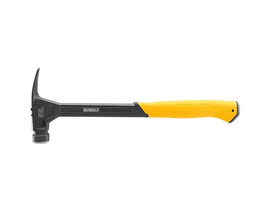 Молоток DeWALT RIP-CLAW, цельнометаллический, 624 г, с прямым гвоздодером (DWHT51006-0)