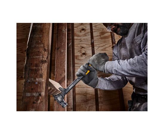 Молоток DeWALT DEM-CLAW демонтажный, цельнометаллический, 624 г, с прямым гвоздодером (DWHT51008-0), изображение 5 Молоток DeWALT DEM-CLAW демонтажный, цельнометаллический, 624 г, с прямым гвоздодером (DWHT51008-0), изображение 5