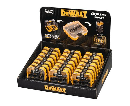 Набор бит DeWALT EXTREME FLEXTORQ, Torx, T25, L= 25 мм, 25 шт, TOUGH CASE (DT70558T), изображение 2 Набор бит DeWALT EXTREME FLEXTORQ, Torx, T25, L= 25 мм, 25 шт, TOUGH CASE (DT70558T), изображение 2